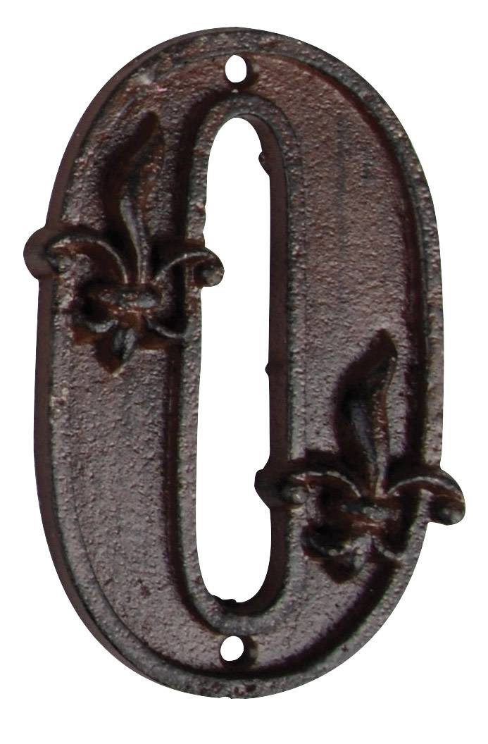 Esschert Design - Numéro Maison Fonte Numéro 0 - Image 1