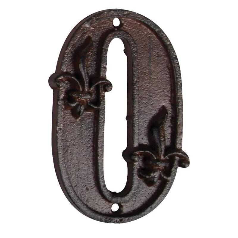 Esschert Design - Numéro Maison Fonte Numéro 0 - Image 3