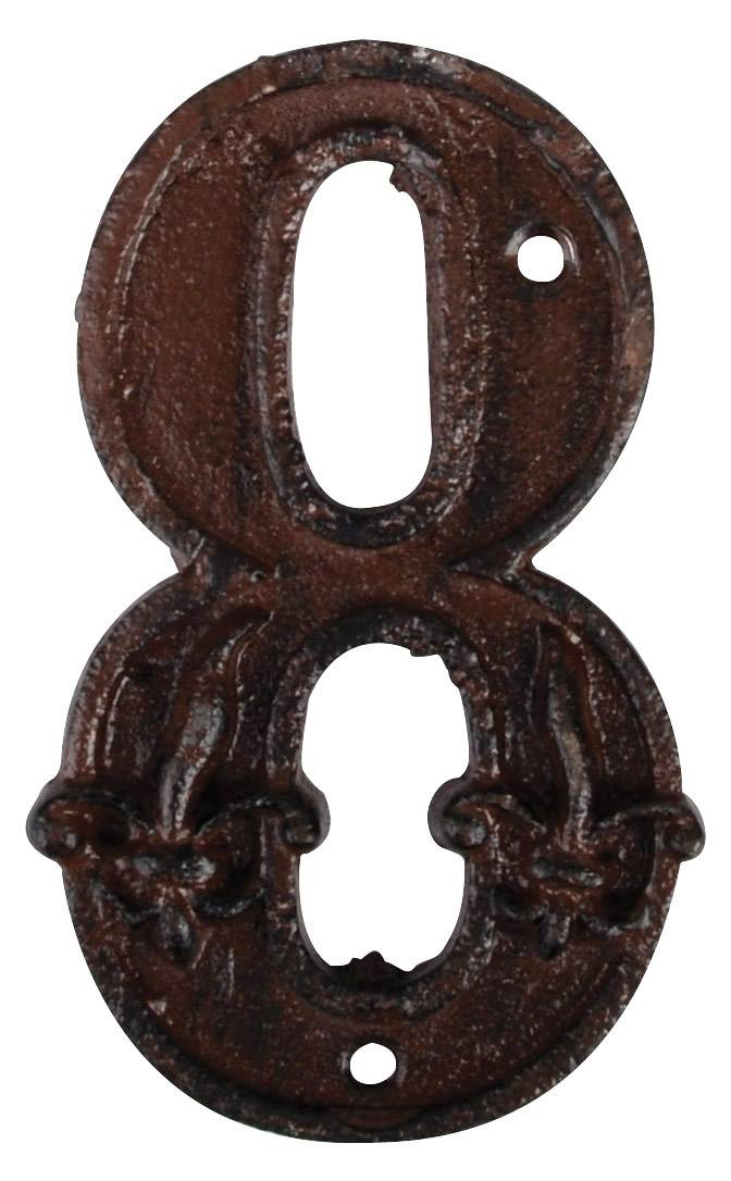 Esschert Design - Numéro de Maison Fonte Rouille Modèle 8 - Image 1