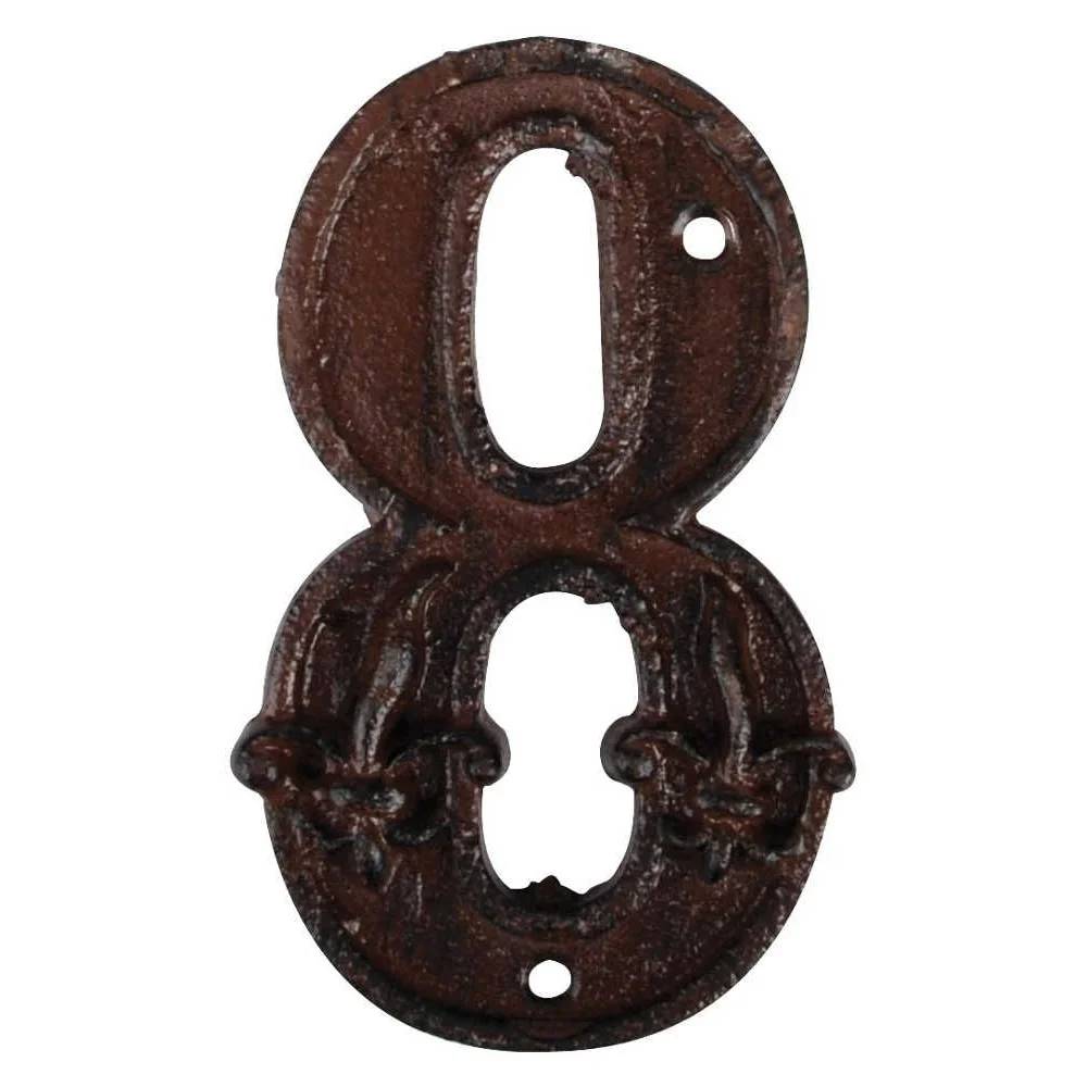 Esschert Design - Numéro de Maison Fonte Rouille Modèle 8 - Image 3