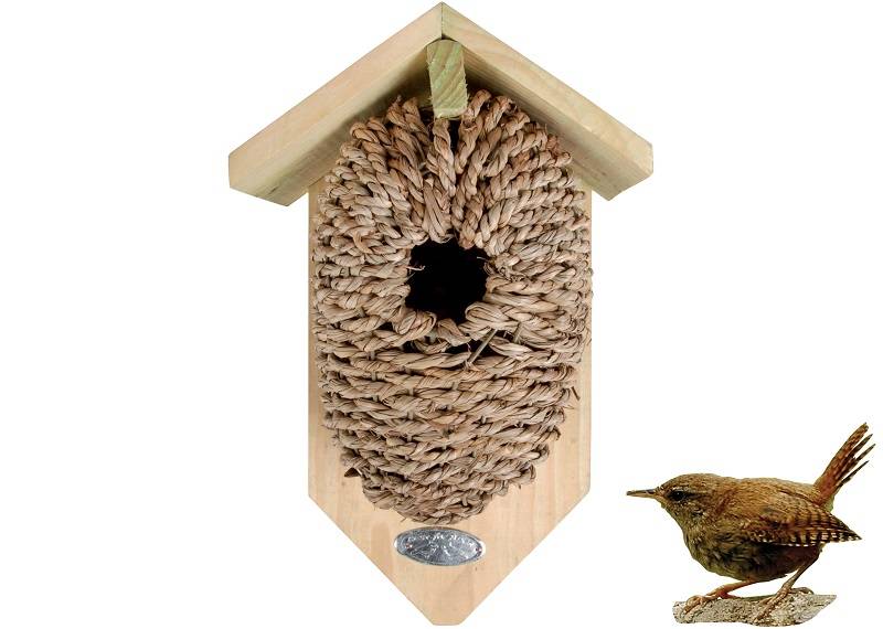 Best For Birds - Nichoir avec poche en jonc de mer - L15.2 x l10.2 x H26.2 cm - Imagen 2