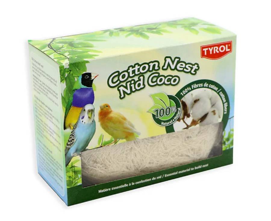 Tyrol - Nido Fibras Algodón Pájaros 50 GR Tyrol - L.15 x l.7 x H.11,5 cm - Imagen 3