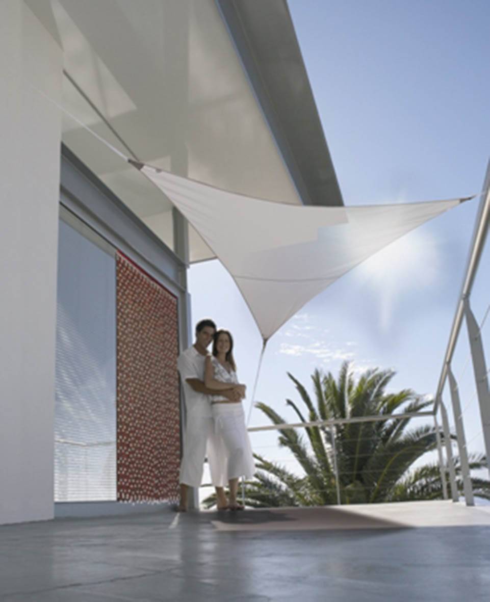 Jardiline - Vela de sombra Serenity triangular Taupe 3.60 m