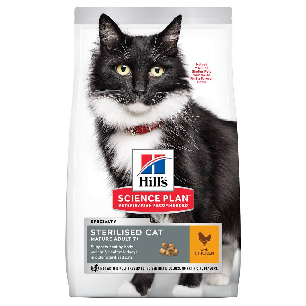 Science plan - Chat Mature 7+ Stercat Poulet 1,5kg
