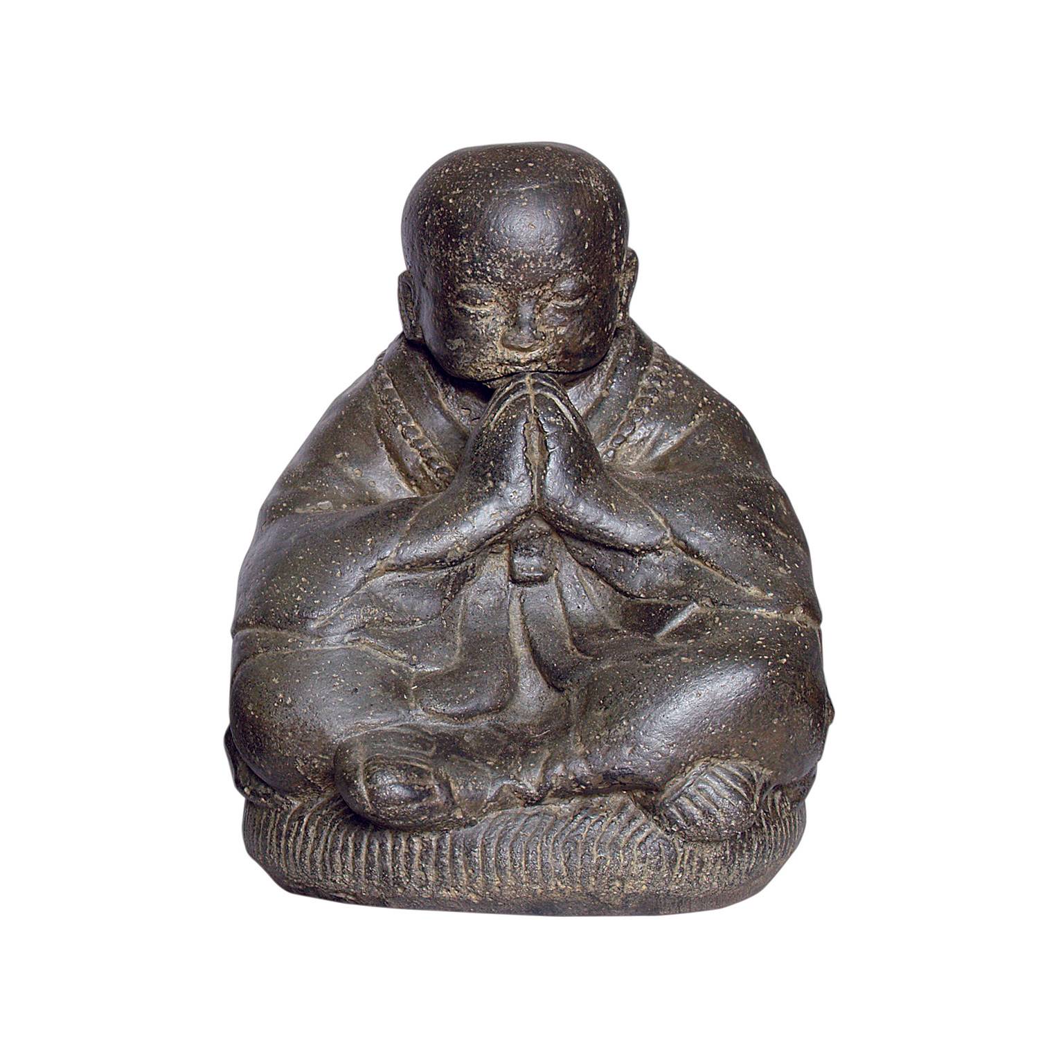 Décoriale - Statue moine priant L.35 x l.40 x H.47 cm - Imagen 3