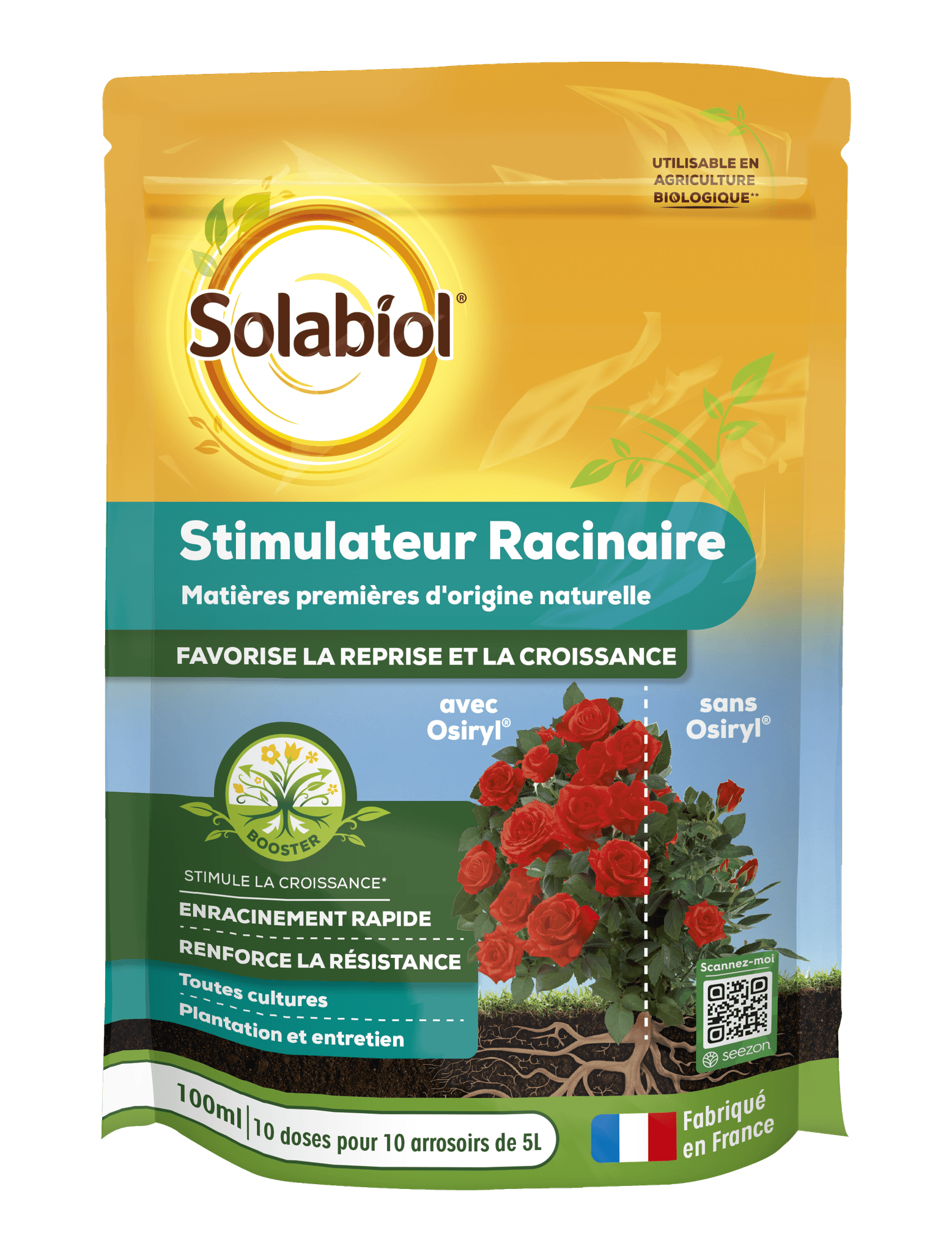 Solabiol - Stimulateur racinaire Osiryl 100 ml SOLABIOL - Imagen 1