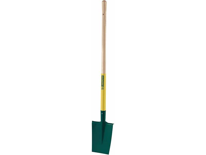 Bêche dame à rebord manche bois 24 cm - LEBORGNE - Image 1