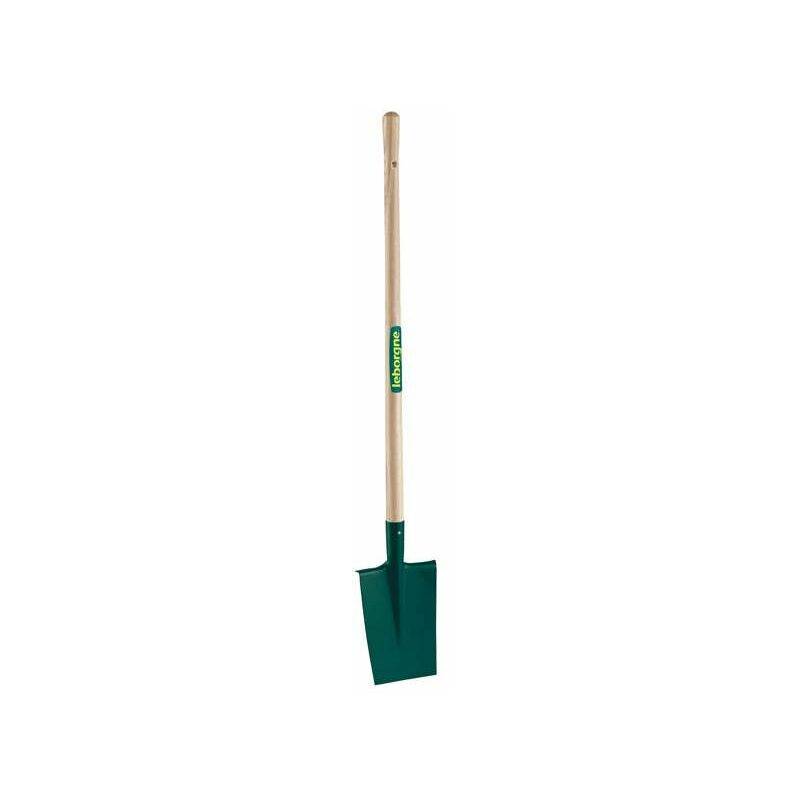 Bêche dame à rebord manche bois 24 cm - LEBORGNE - Image 2