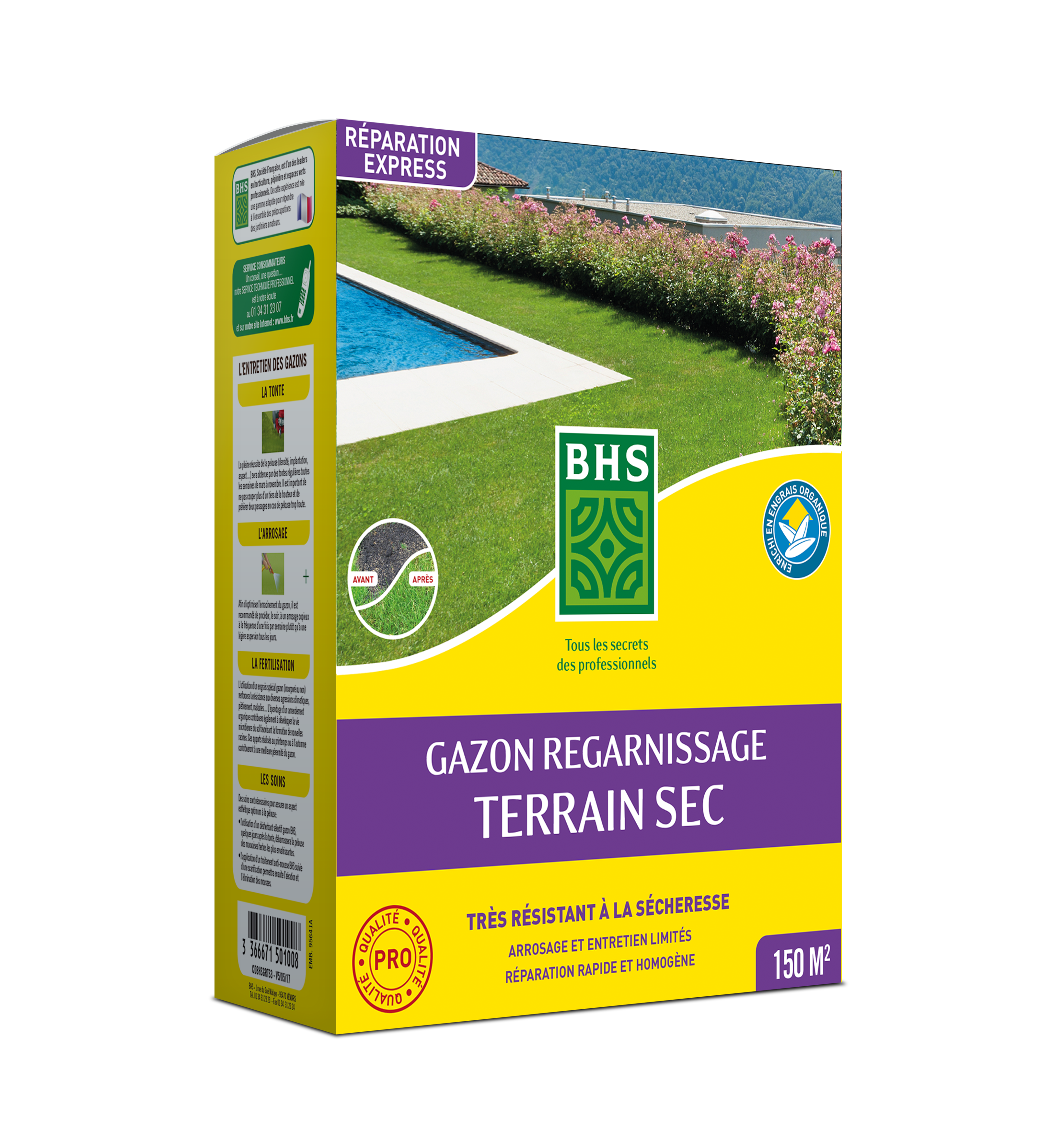 Gazon Regarnissage Terrain Sec Avec Engrais – SEMENCES