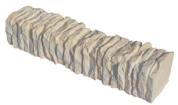 Bordure droite Aubrac champagne - L.50 x l.9 x H.9 cm - Imagen 1