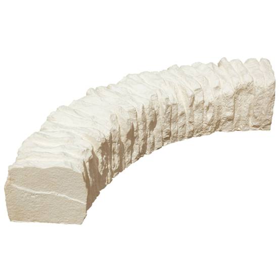 Bordure courbe Aubrac Sable L.58 x l.13 x H.13 cm - Image 4