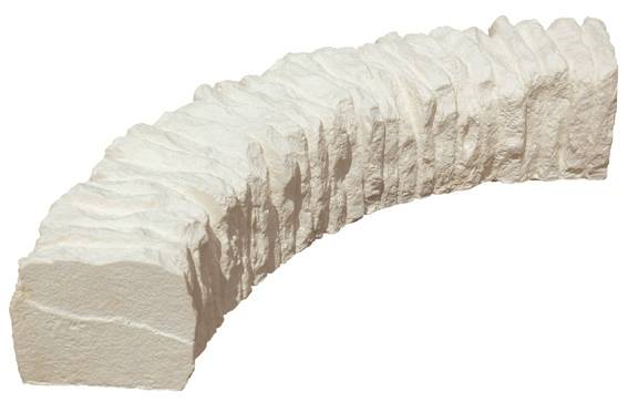Bordure courbe Aubrac Sable L.58 x l.13 x H.13 cm - Imagen 1