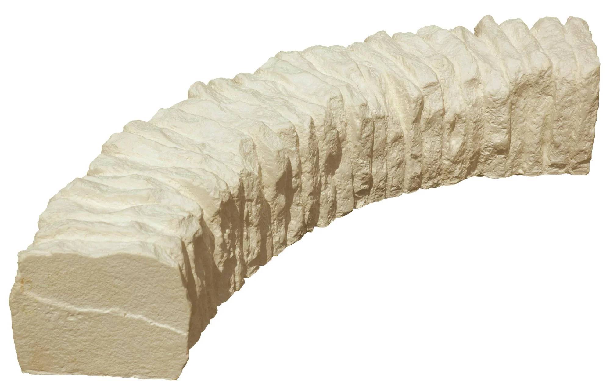 Bordure courbe Aubrac Sable L.58 x l.13 x H.13 cm - Imagen 6