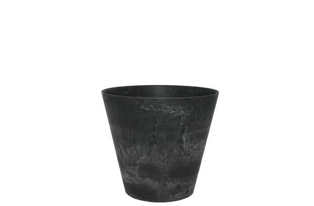 Artstone - Pot Claire noir Ø.17 x H.15 cm
