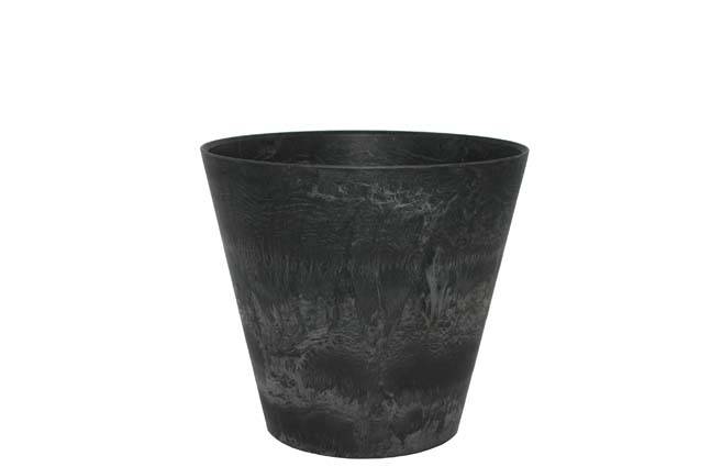 Artstone - Pot Claire noir Ø.27 x H.24 cm