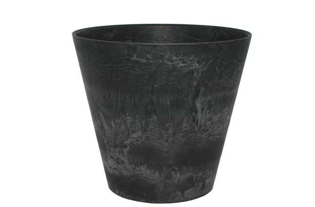 Artstone - Pot Claire noir Ø.37 x H.34 cm