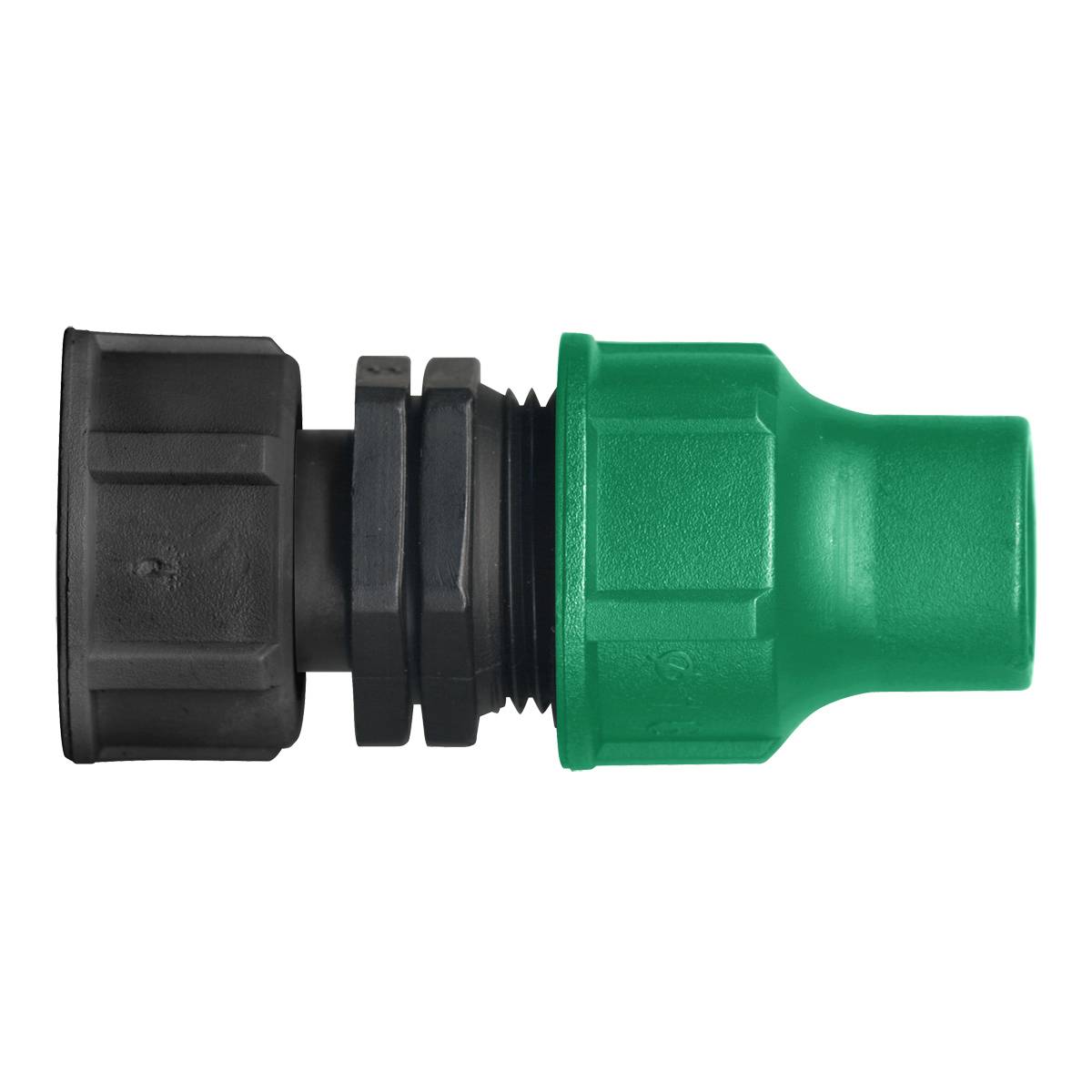 Jardibric - Raccord Tuyau Polypropylène Noir Vert Ø 16 mm Femelle 20x27 - JARDIBRIC - Imagen 1