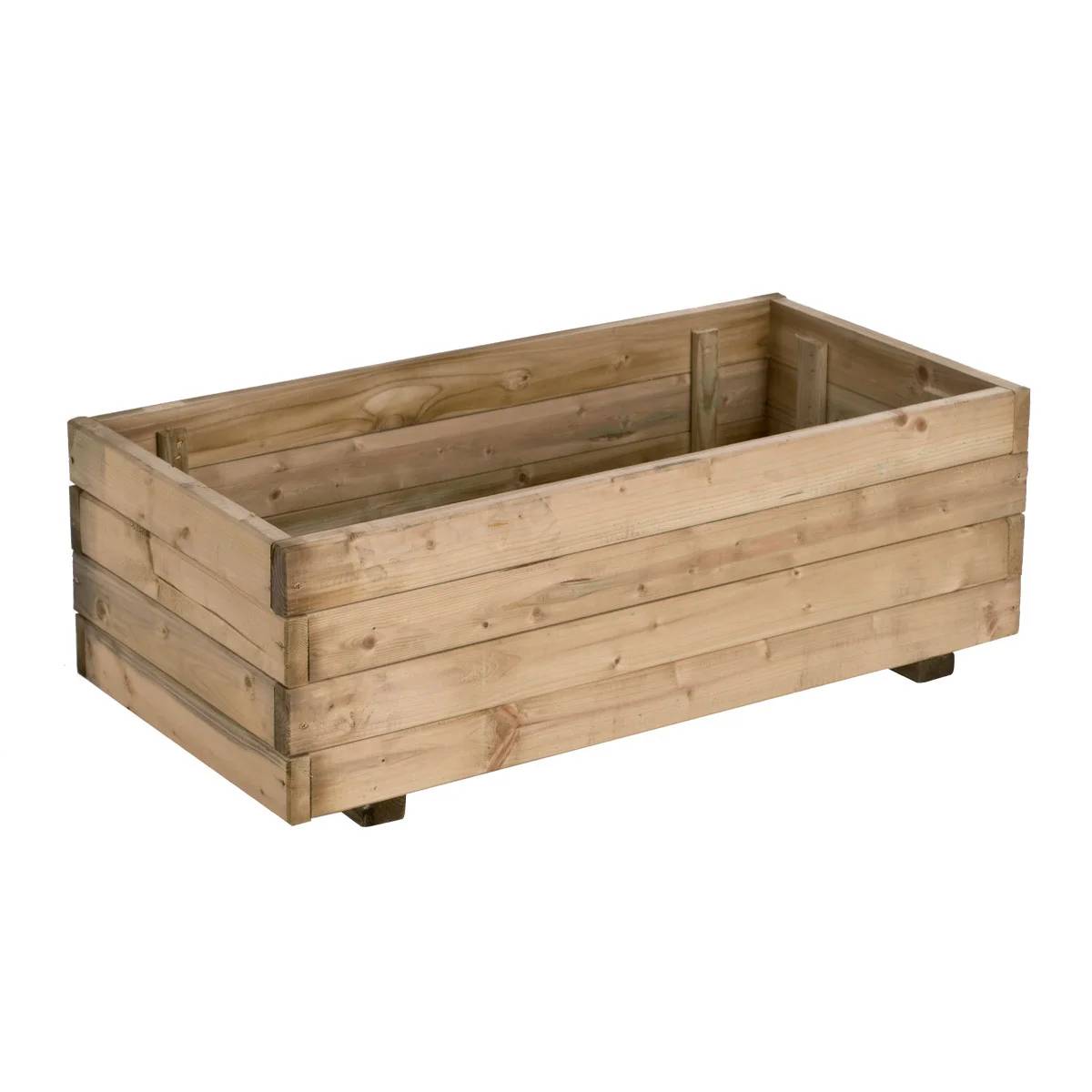 Cerland - Jardinière Rectangulaire Madera 63L – RUSTICA - Imagen 4