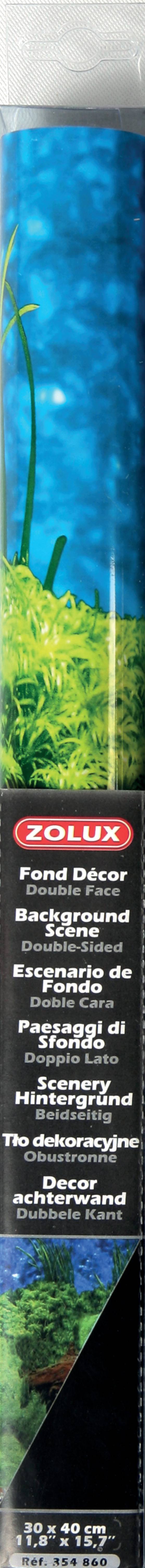 Zolux - Póster fondo decorativo recortado raíz/negro H30 l40 - ZOLUX