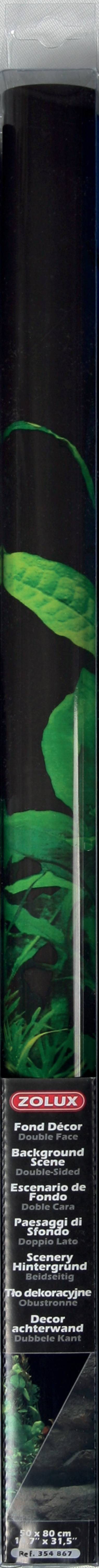 Zolux - Póster Fondo Decorativo Recortado - Negro/Roca H50 L80