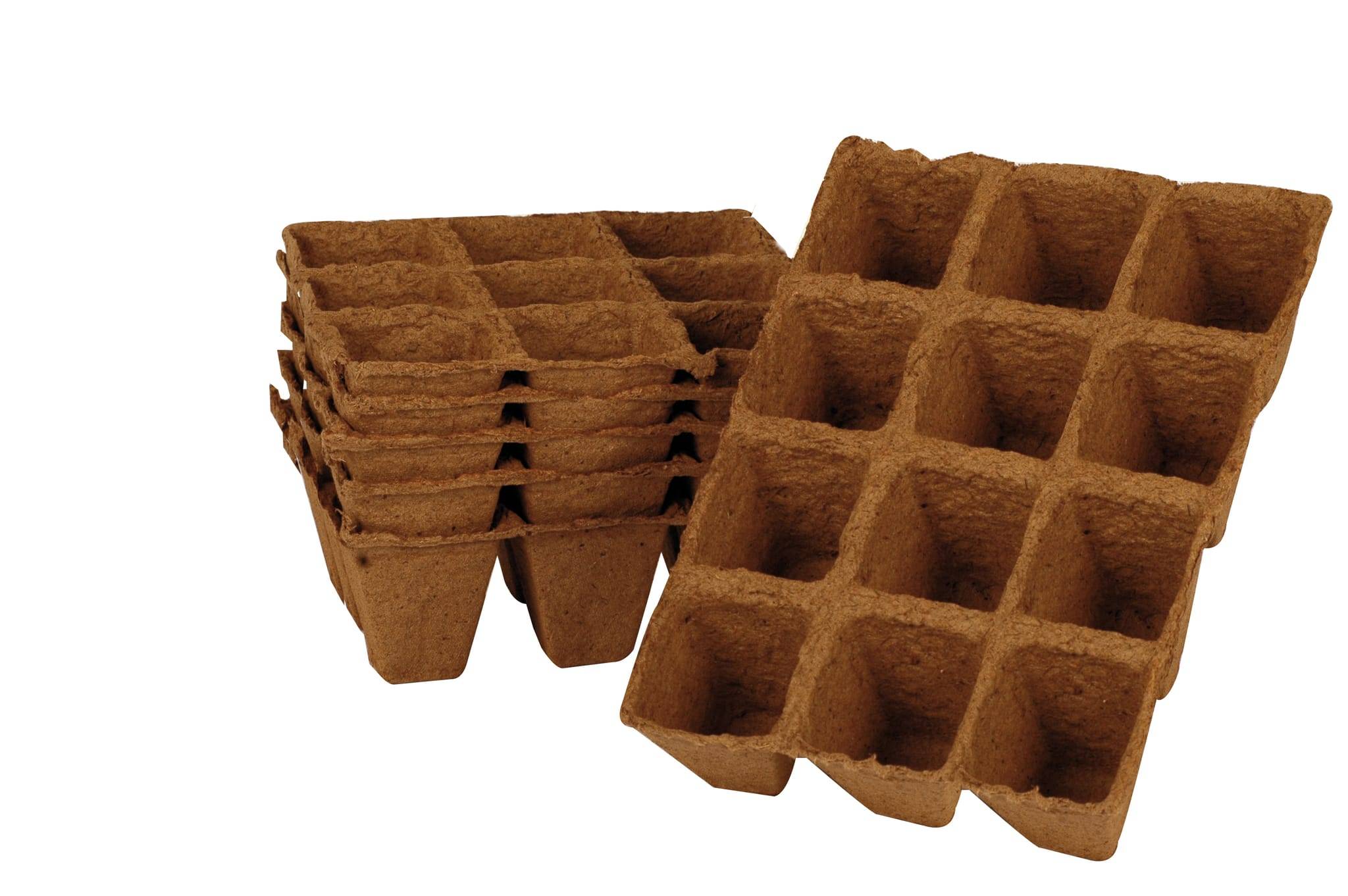 Jany France - Plaques de tourbe 12 pots carres 4 x 5 cm x3 - Imagen 1