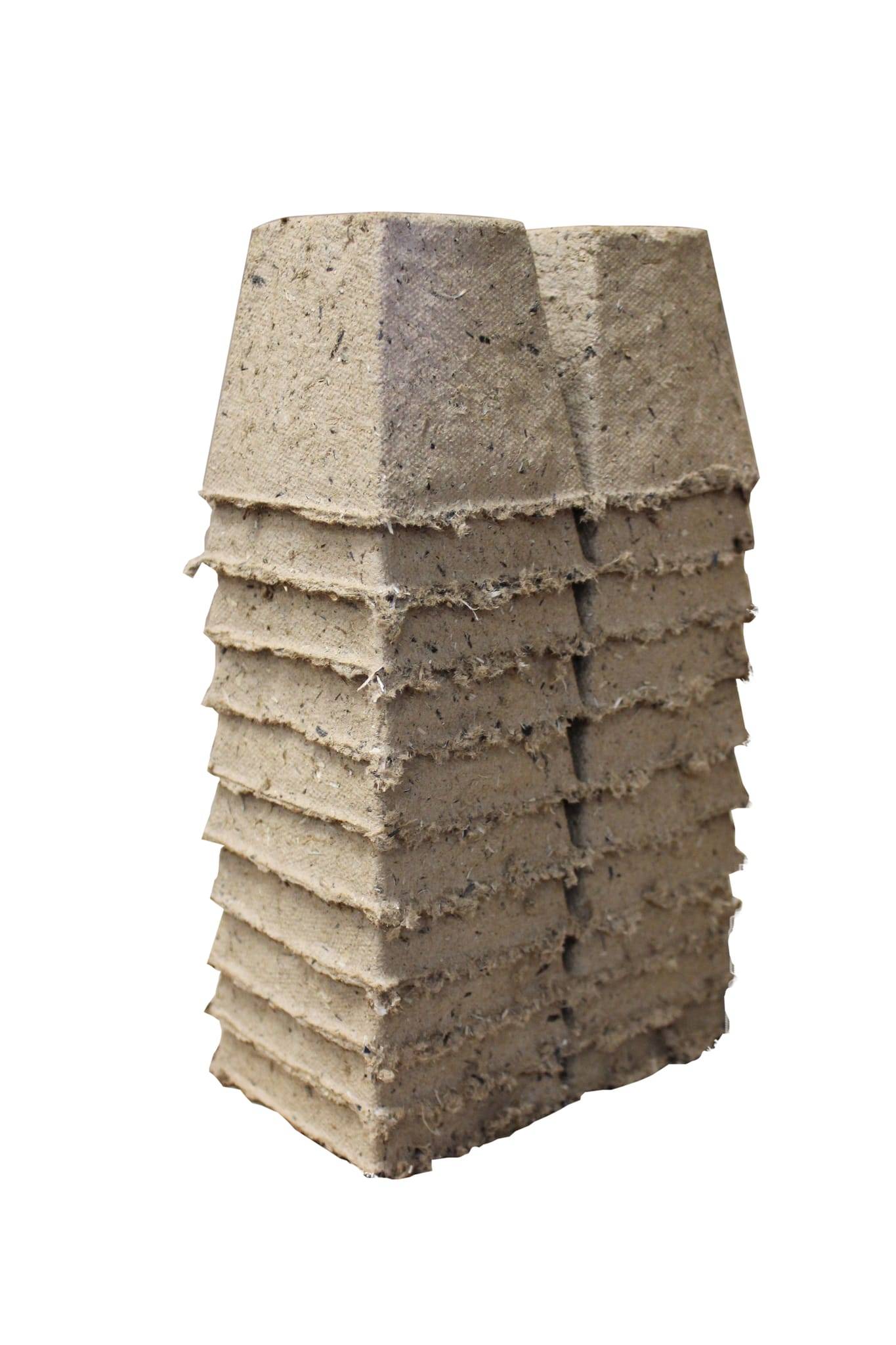 Jany France - Godets de culture 6cm carres - L.6 x l.6 x H.10 cm