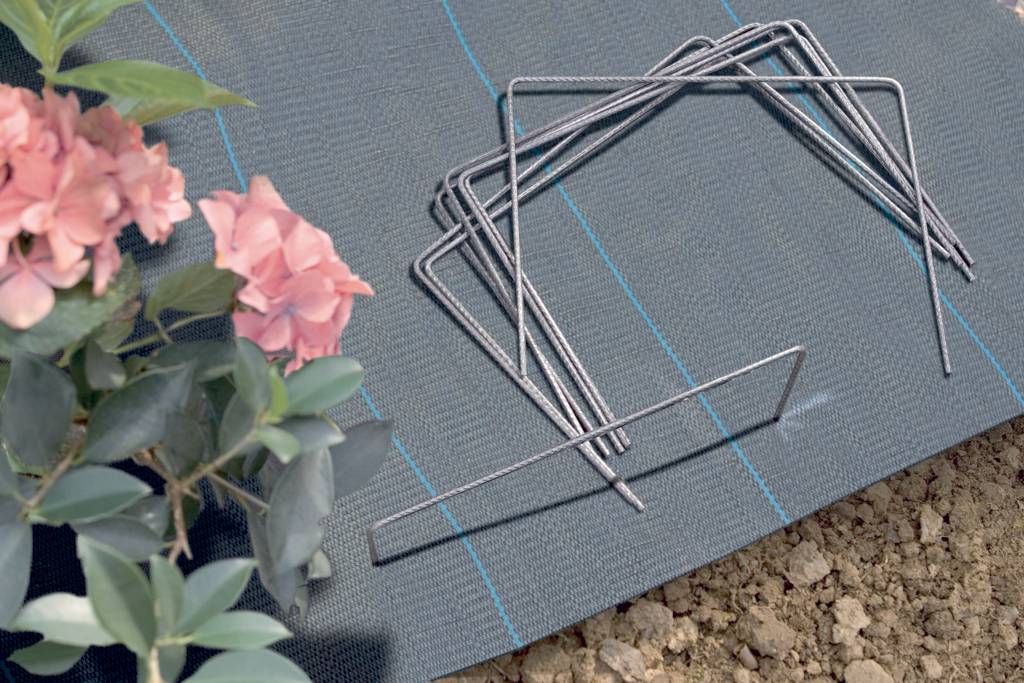 Nortène - 100 agrafes de fixation Fixsol XL en acier gris - Image 1