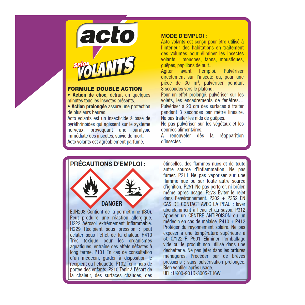 Aérosol spécial volants Contenance 400 ml - ACTO - Imagen 5
