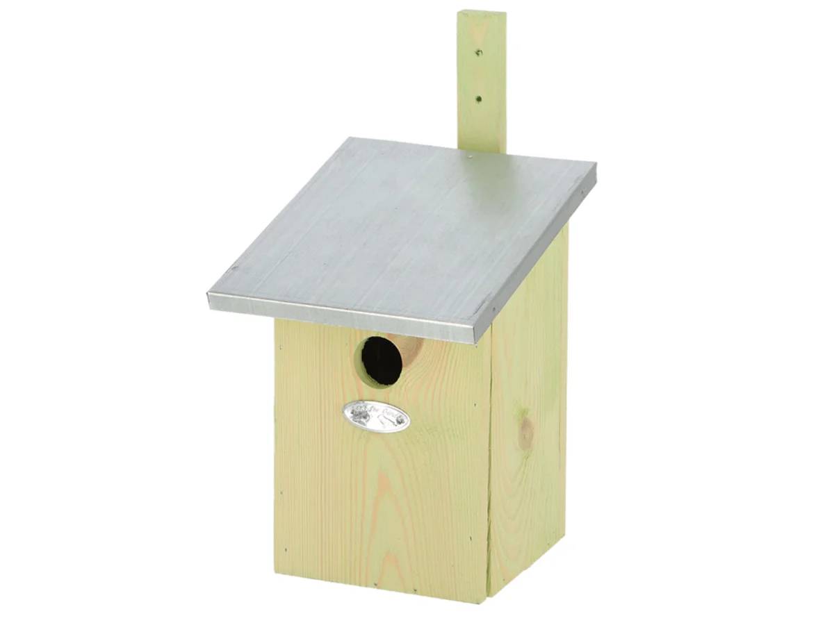 Nichoir miroir oiseaux bois zinc 21x16x32,5 cm - ESSCHERT DESIGN - Imagen 2