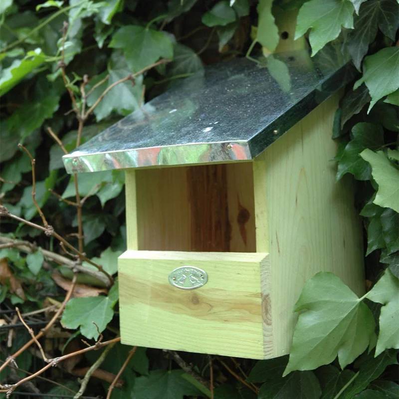 Best For Birds - Nichoir Rouge-Gorge Bois de Pin Toit Zinc – Aucun - Imagen 3