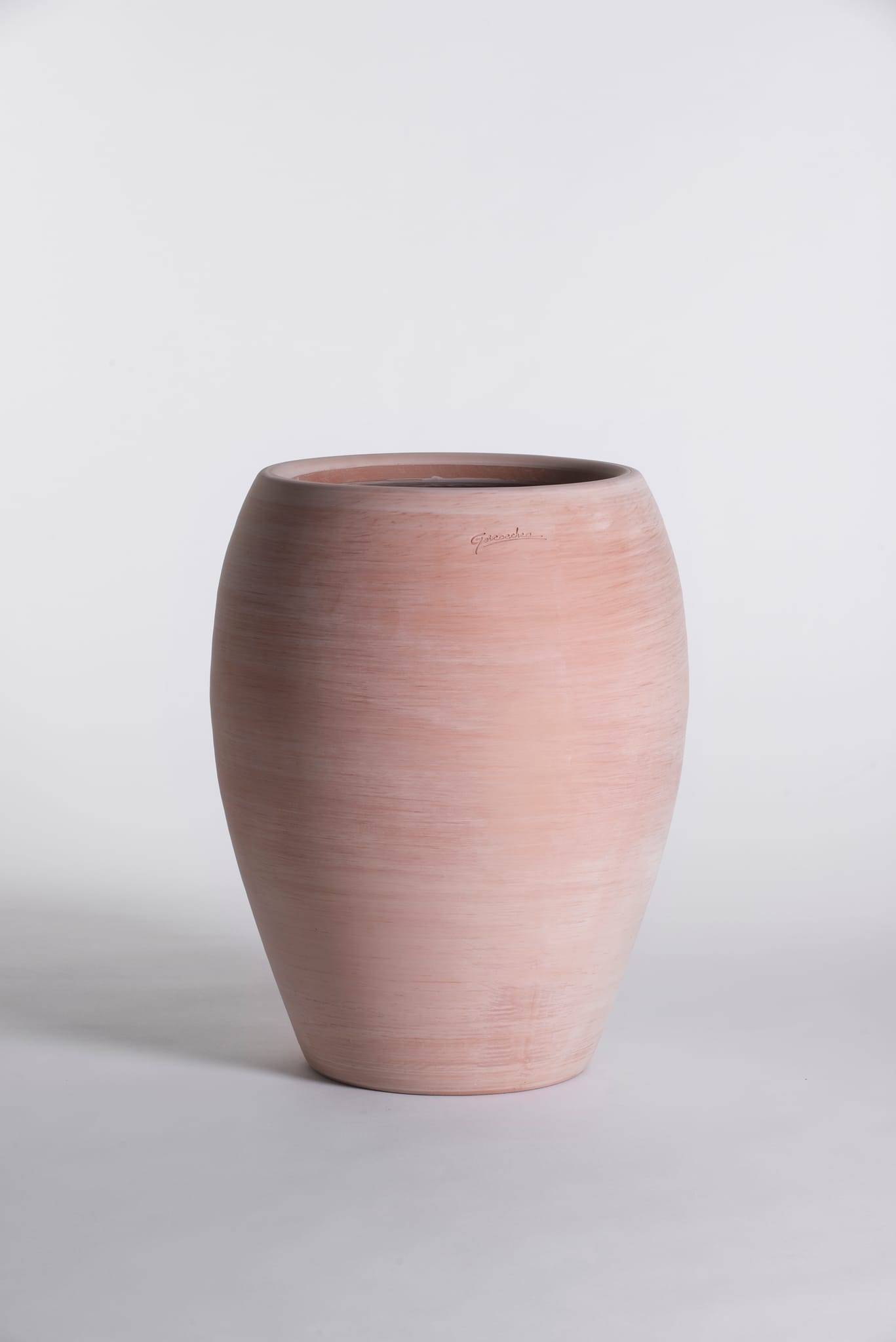 Goicoechea - Jarre contemporaine terre naturelle Ø 32 x H.53 cm