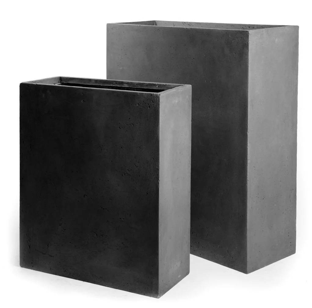 Mure et en fibre de terre H92cm Anthracite Mega  - Imagen 1
