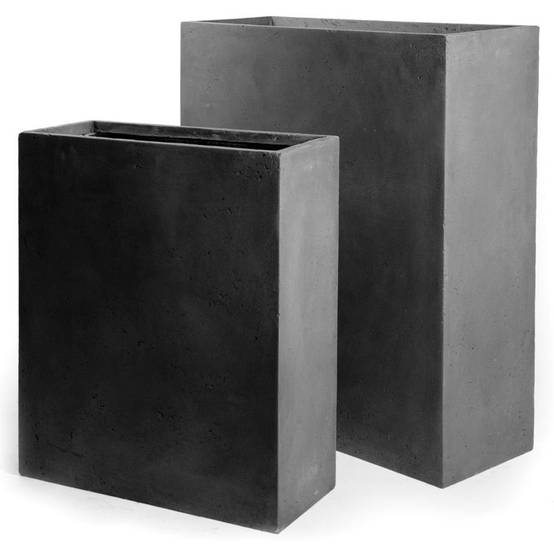 Mure et en fibre de terre H92cm Anthracite Mega - Image 2