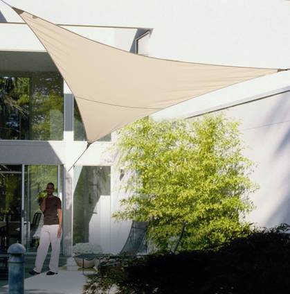 Jardiline - Voile d'ombrage Serenity triangulaire Sable 5 m