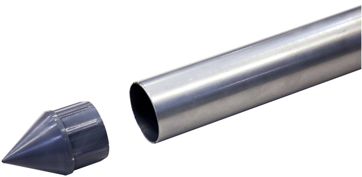 Mástil de fijación para vela de sombra Ø.50 mm x H.2,40 m - Imagen 3