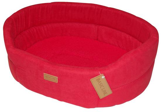 Wouapy - Wouapy - Corbeille Suédine pour Chien - Rouge - Taille 54 cm
