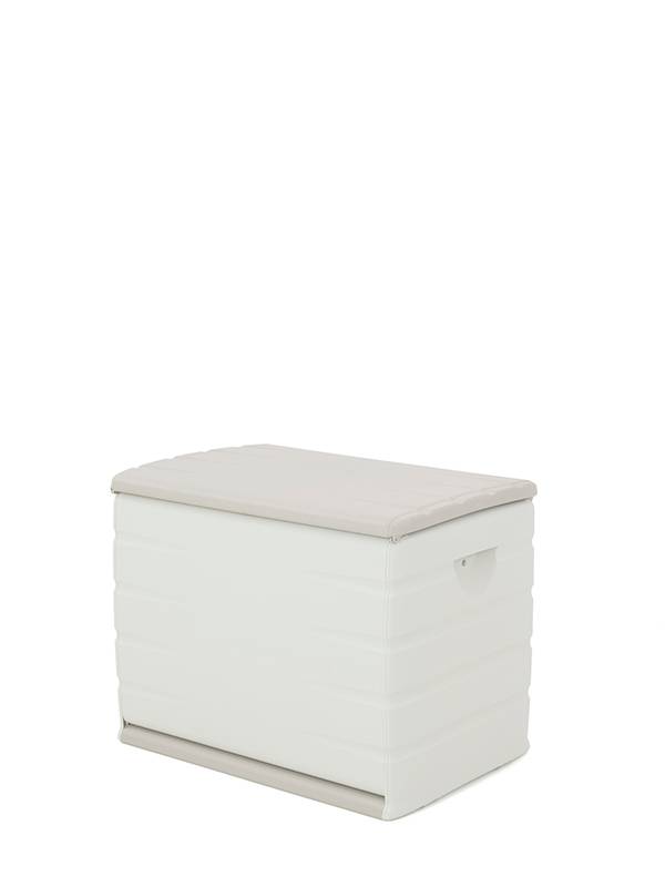Caja de almacenamiento de resina - beige - L.80 x l.53 x H.61 cm