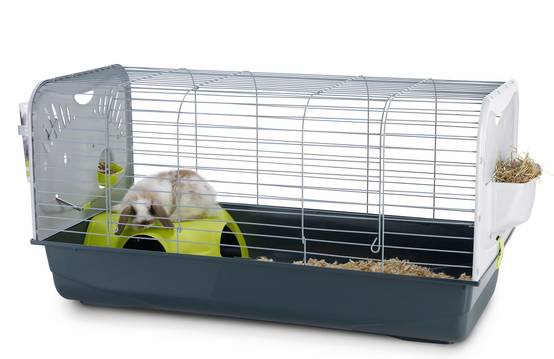 Cage Lapins nains Caesar 3 de Luxe Gris - L.100 x l.50 x H.51 cm