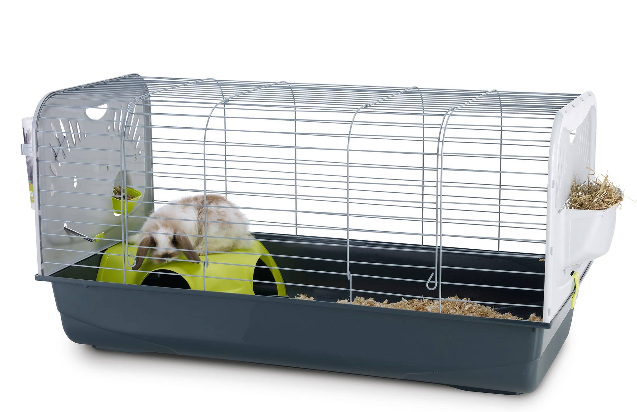 Cage Lapins nains Caesar 3 de Luxe Gris  - L.100 x l.50 x H.51 cm