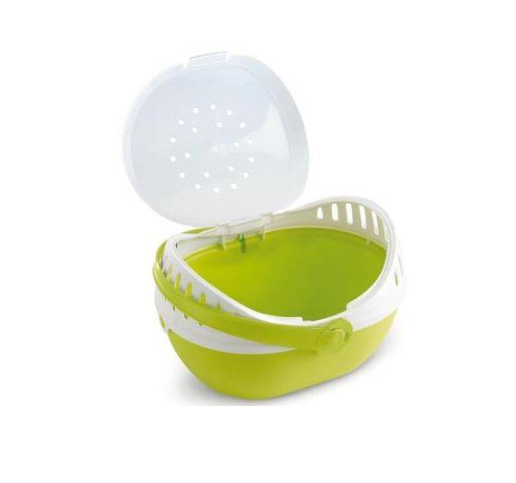 Valisette de transport Elmo vert Medium L24,5 x l30,5 x H20,5 cm