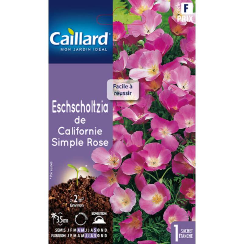 Caillard - Eschscholtzia De Californie Simple Rose – GRAINES