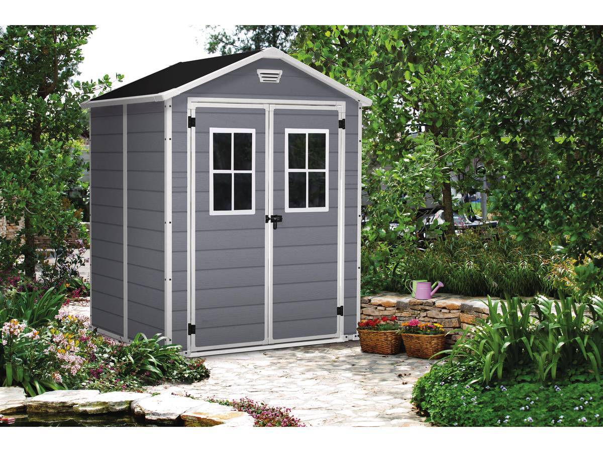Cobertizo de Jardín PVC Gris 185x152x226 cm KETER - Imagen 7