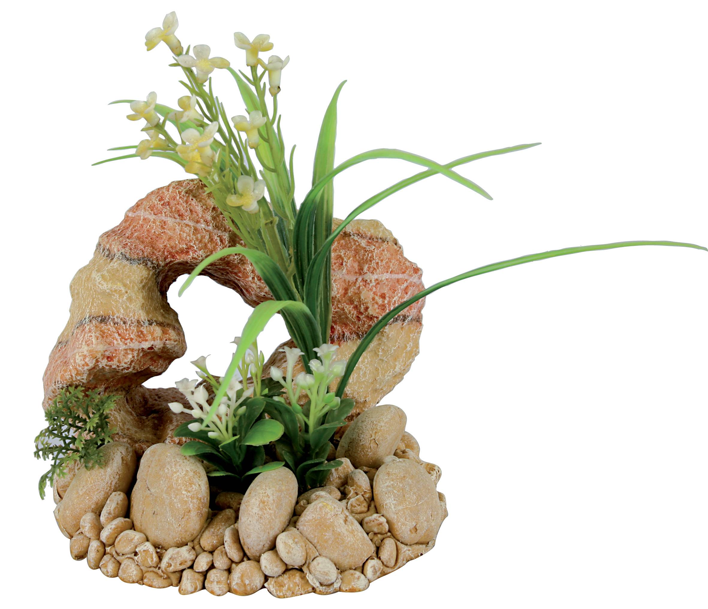 Zolux - Décor Roche Plante Polyresine – ZOLUX