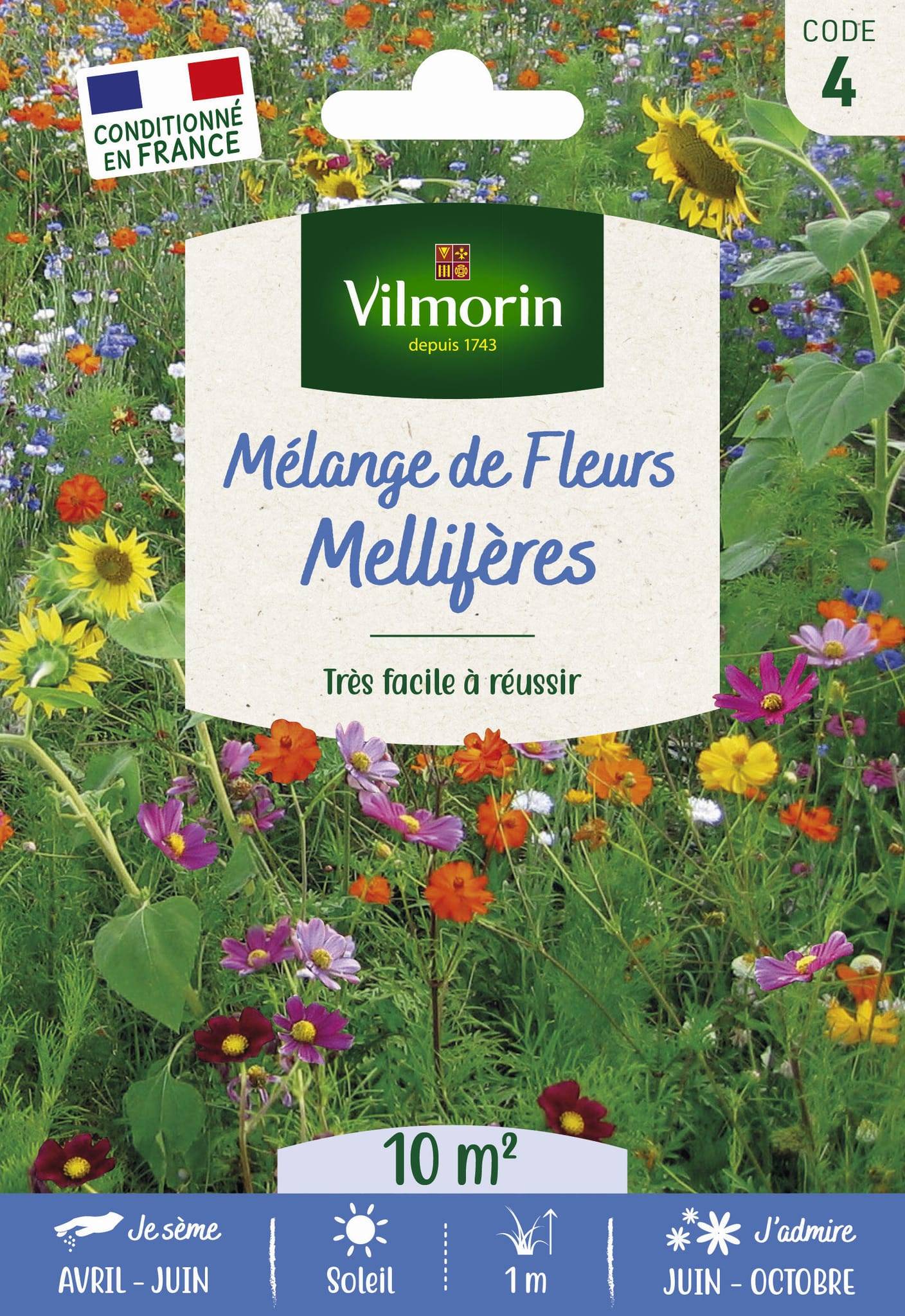 Vilmorin - Mélange mellifère grand modèle série 4 sachet graines 20 g - Vilmorin - Image 3