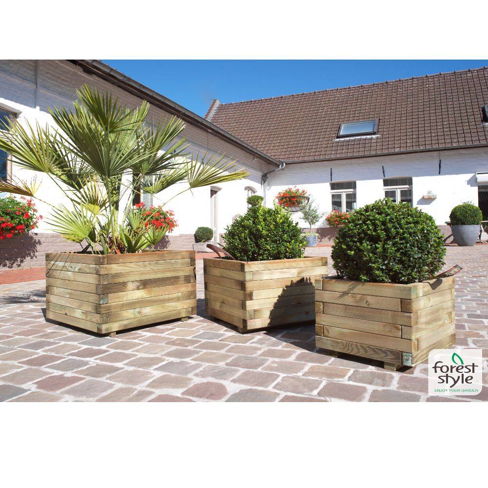 Cerland - Bac Baroque Carré Bois Traité Autoclave - Cerland - Imagen 3