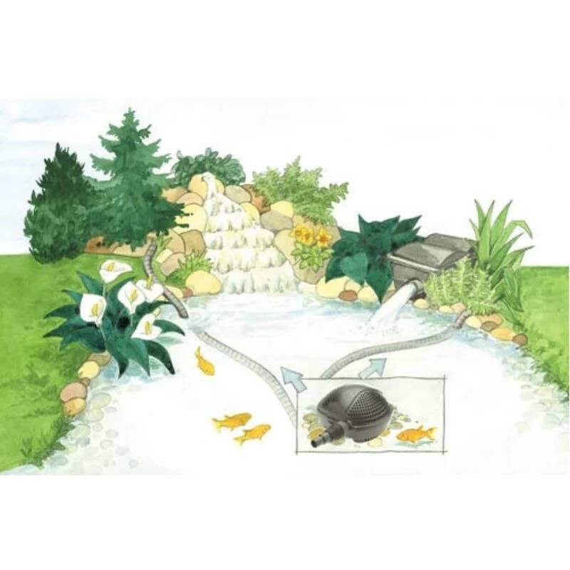 Oase - Pompe de bassin de jardin filtre éco 5000 W - Pontec - Image 3