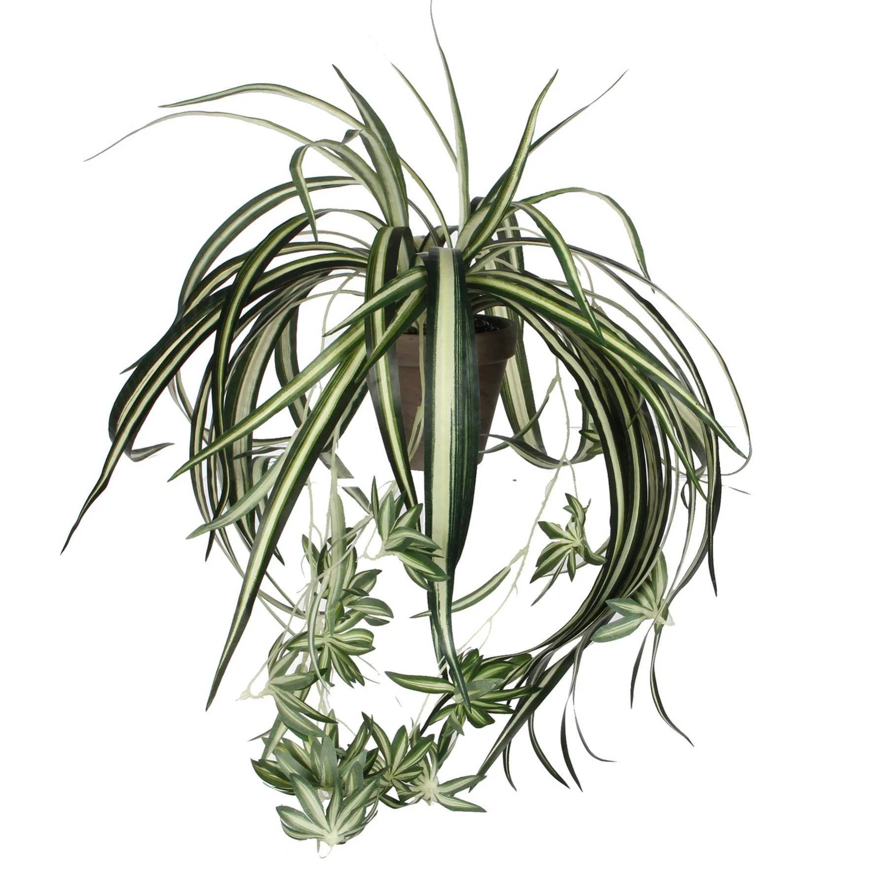 Mica Decorations - Chlorophytum artificiel en pot L.45 x Ø 45 cm - Image 2