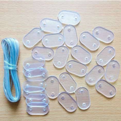 Sicatec - Kit de fixation transparent - L.10 x l.2 x H.1 cm - Image 2