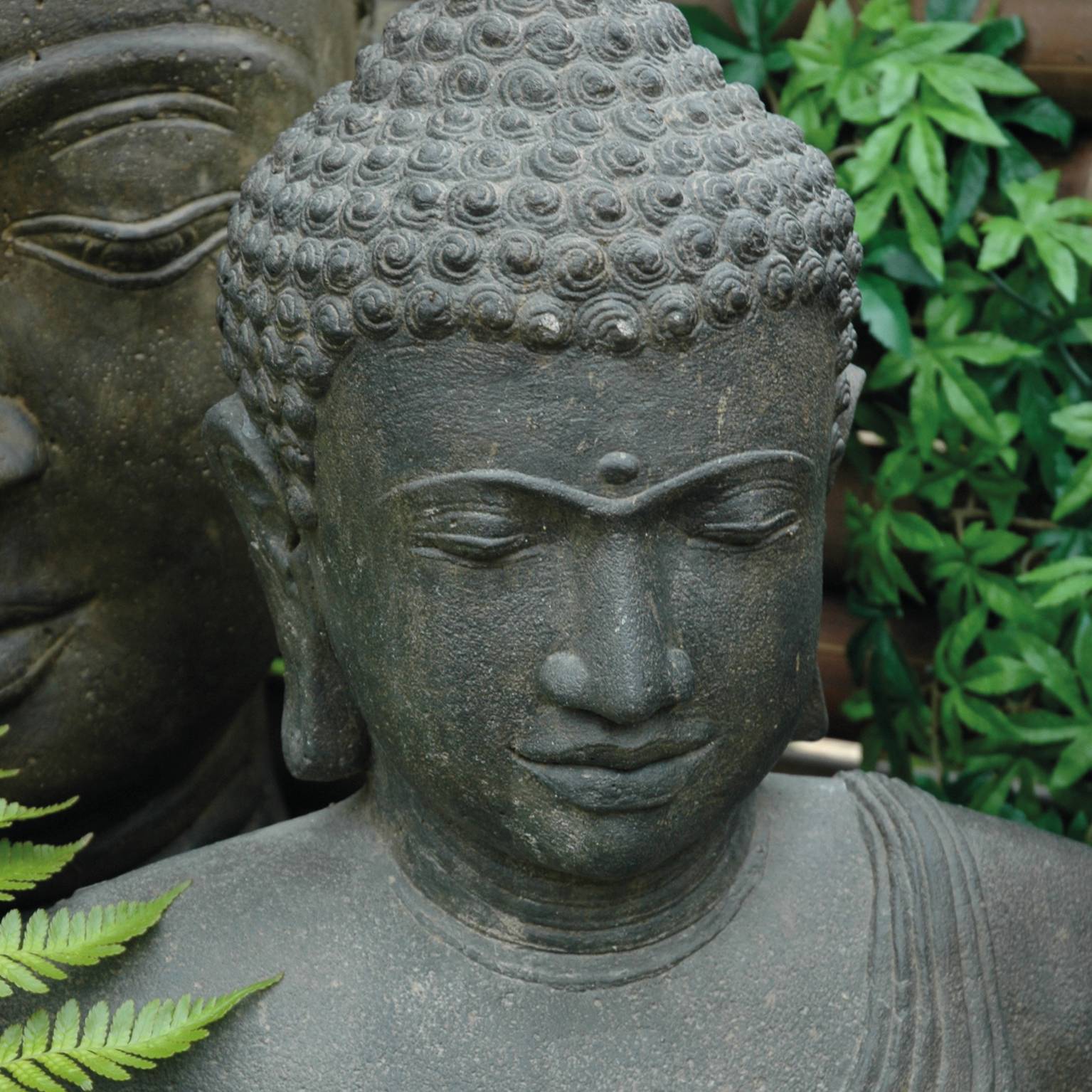 Décoriale - Estatua busto buda L.18 x l.14 x H.31 cm - Imagen 3