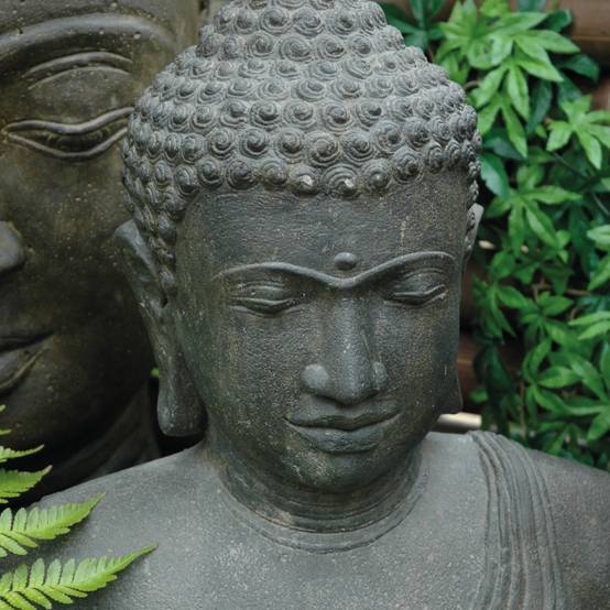 Décoriale - Statue buste bouddha L.18 x l.14 x H.31 cm - Image 5